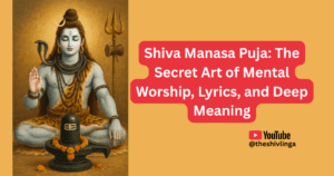 A devotee performing Shiva Manasa Puja through deep meditation